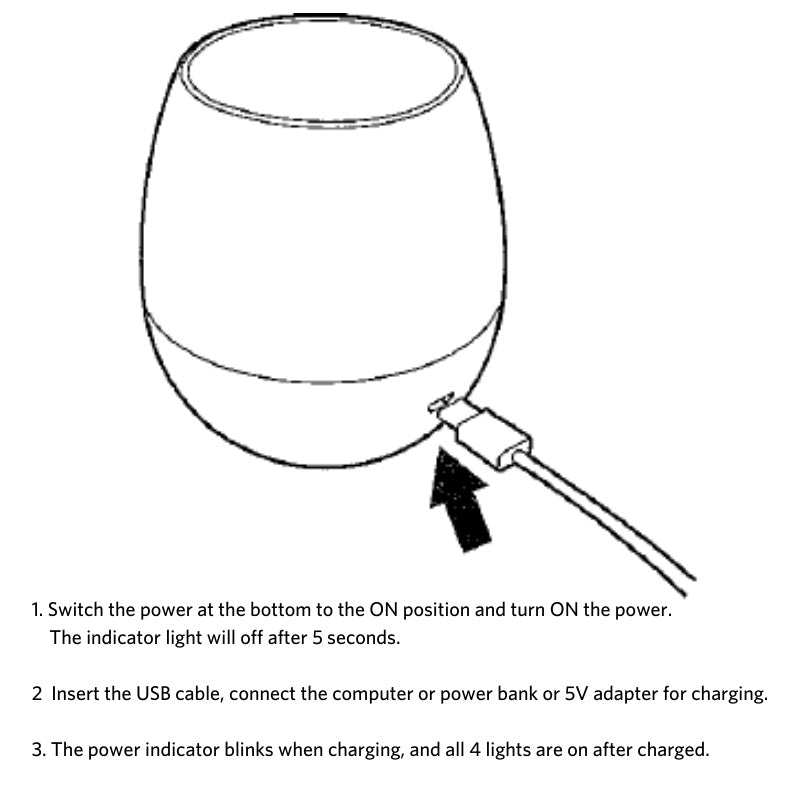 OPPLE Smart Candel Night Lamp Air Blow Puff Sound Sensor Swi
