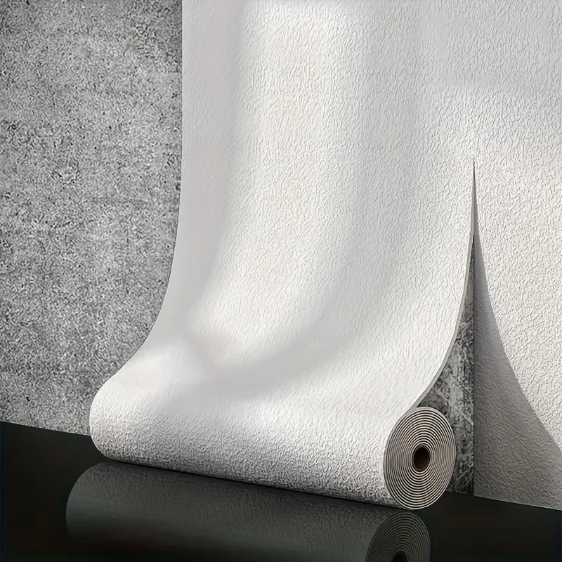 DIY Linen 3D Foam Self-adhesive PVC Solid Color Thickened Waterproof Background Wall Renovation Wallpaper Wall Stickers