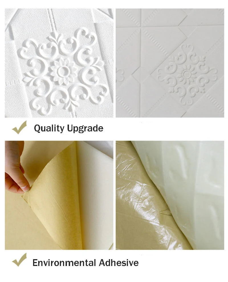 35*35cm Ceiling Bed Room Decor Background Wallpaper Peel and Stick Waterproof Decoration Wall Stickers Anti-collision 3d Home