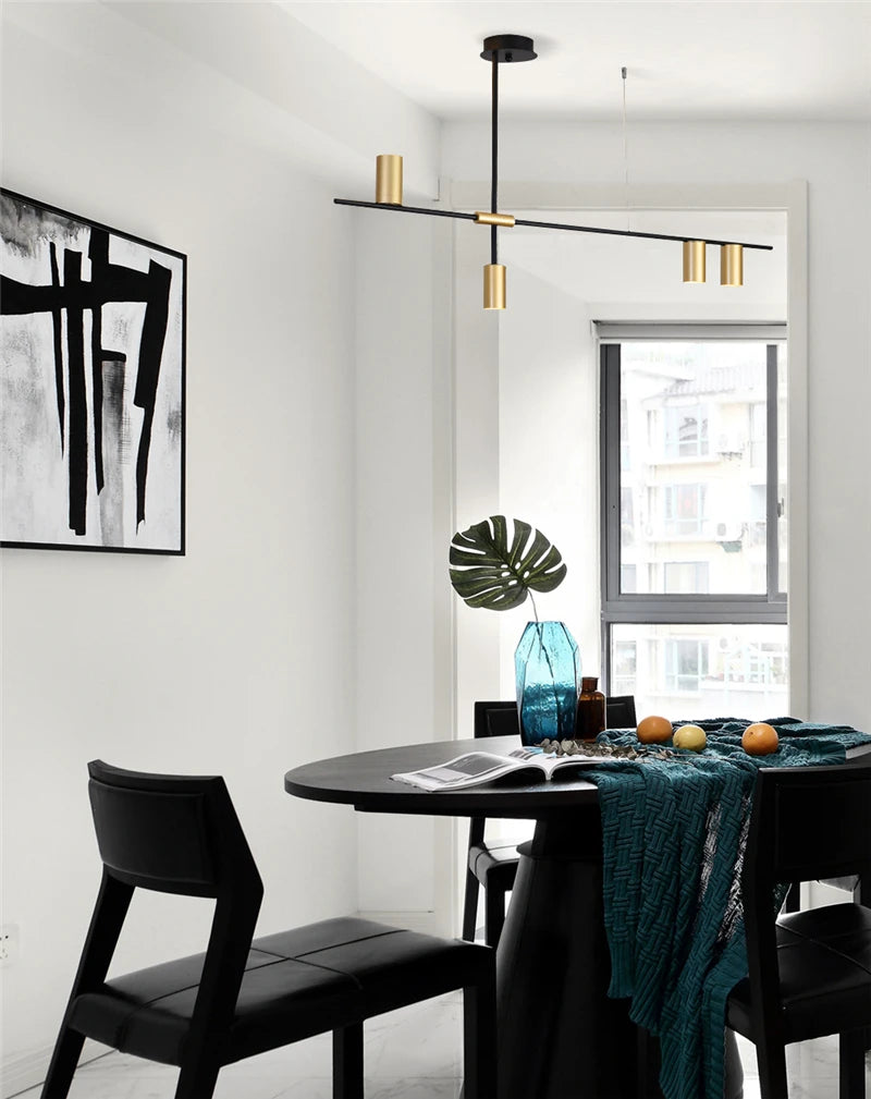 Scandinavian Post-modern wrought iron chandelier LED Creative Designer Tribes Chandelier Dining Room Coffee suspension luminaire