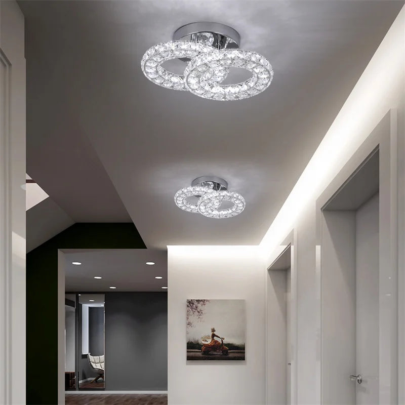 K9 Crystal Led Ceiling Light Living Room Decoration Modern Chandelier Indoor Lighting Fixtures Bedroom Home Decor Ceiling Lamps