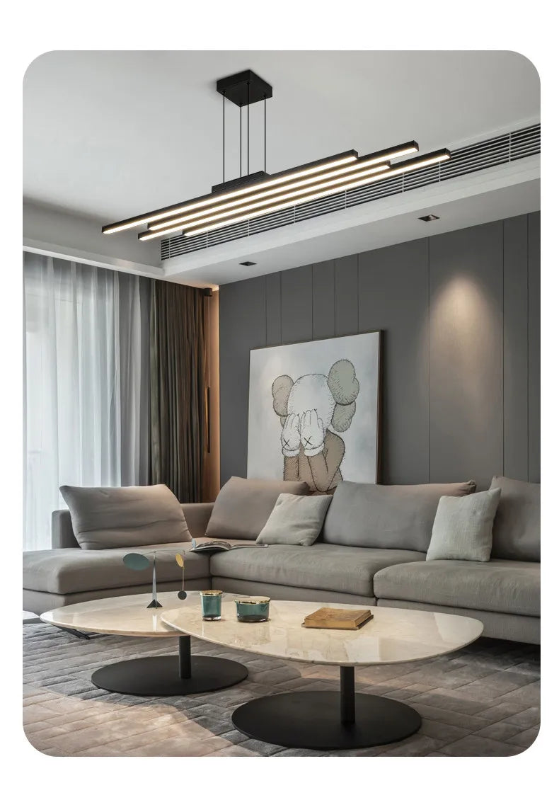 Living room chandelier modern minimalist atmosphere, minimalist light luxury main lamp Nordic lighting package living room lamp