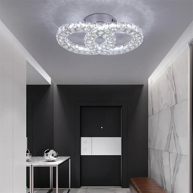 K9 Crystal Led Ceiling Light Living Room Decoration Modern Chandelier Indoor Lighting Fixtures Bedroom Home Decor Ceiling Lamps