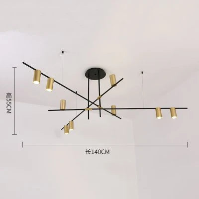 Scandinavian Post-modern wrought iron chandelier LED Creative Designer Tribes Chandelier Dining Room Coffee suspension luminaire