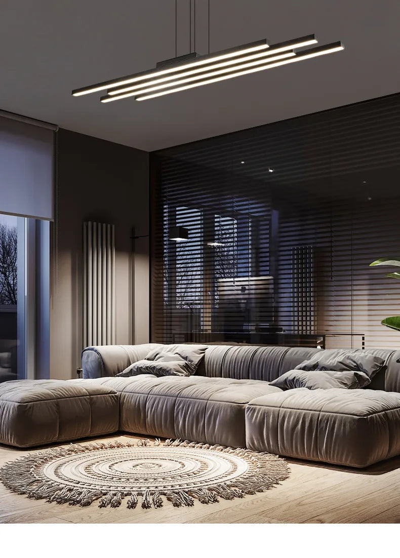 Living room chandelier modern minimalist atmosphere, minimalist light luxury main lamp Nordic lighting package living room lamp