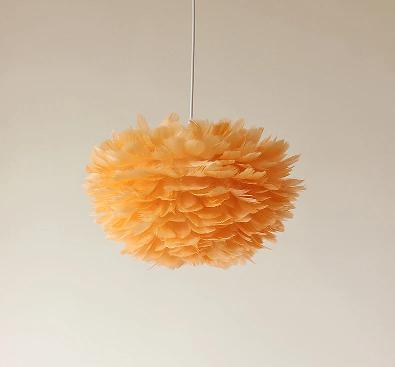 Feather Chandelier Modern Large Goose Feather Living Room Bedroom Feather Chandelier Warm and Fashionable Clothing Store Chandel