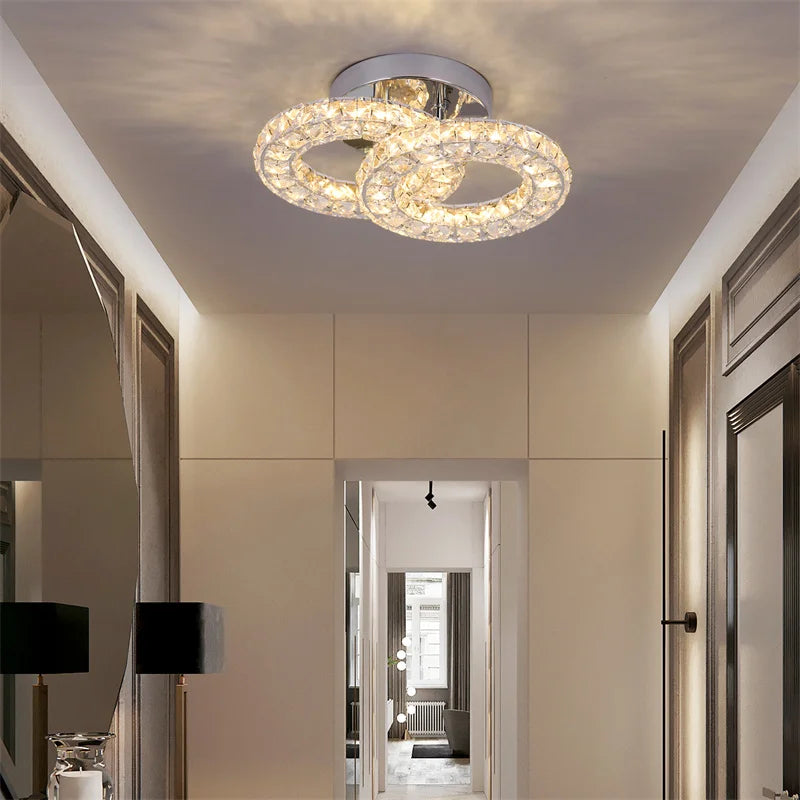 K9 Crystal Led Ceiling Light Living Room Decoration Modern Chandelier Indoor Lighting Fixtures Bedroom Home Decor Ceiling Lamps