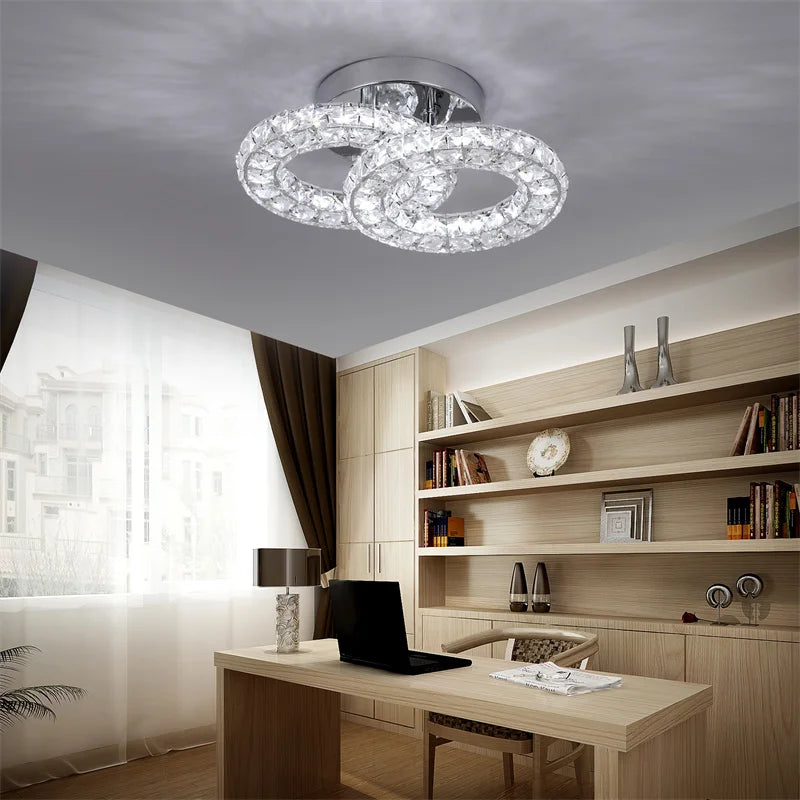 K9 Crystal Led Ceiling Light Living Room Decoration Modern Chandelier Indoor Lighting Fixtures Bedroom Home Decor Ceiling Lamps