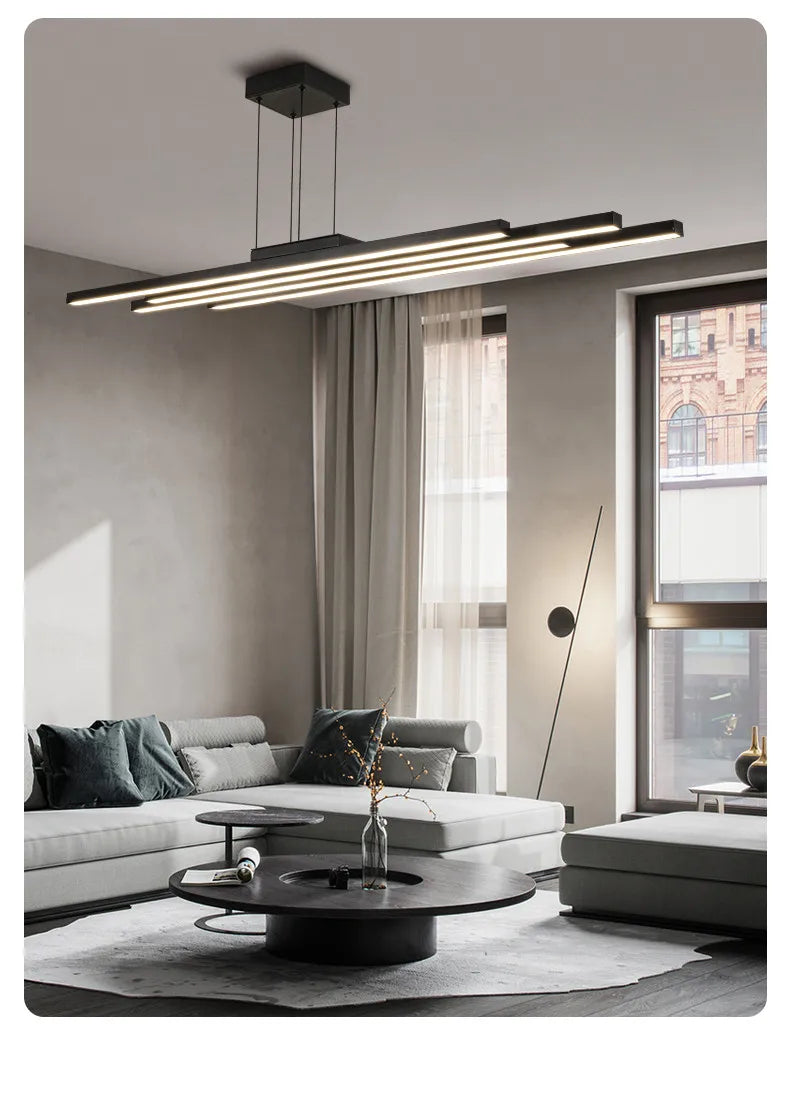 Living room chandelier modern minimalist atmosphere, minimalist light luxury main lamp Nordic lighting package living room lamp