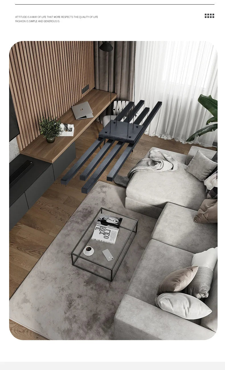 Living room chandelier modern minimalist atmosphere, minimalist light luxury main lamp Nordic lighting package living room lamp