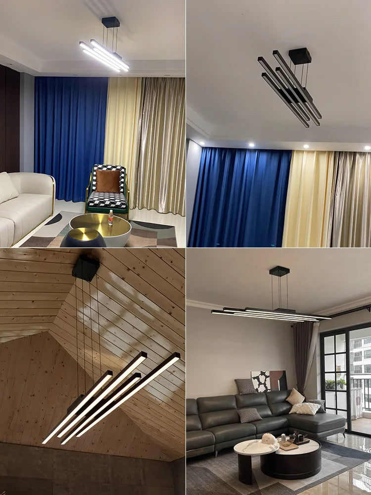 Living room chandelier modern minimalist atmosphere, minimalist light luxury main lamp Nordic lighting package living room lamp