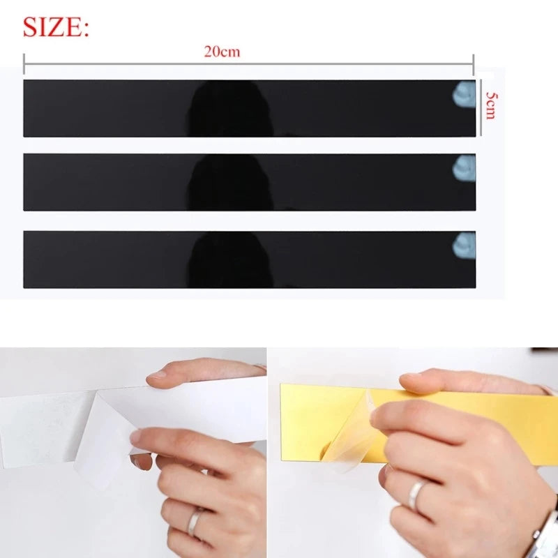 10Pcs 3D Mirror Wall Stickers Acrylic Wall Decorations Living Room Wall Design Mirrored DIY Art Furniture Sticker Home Decor