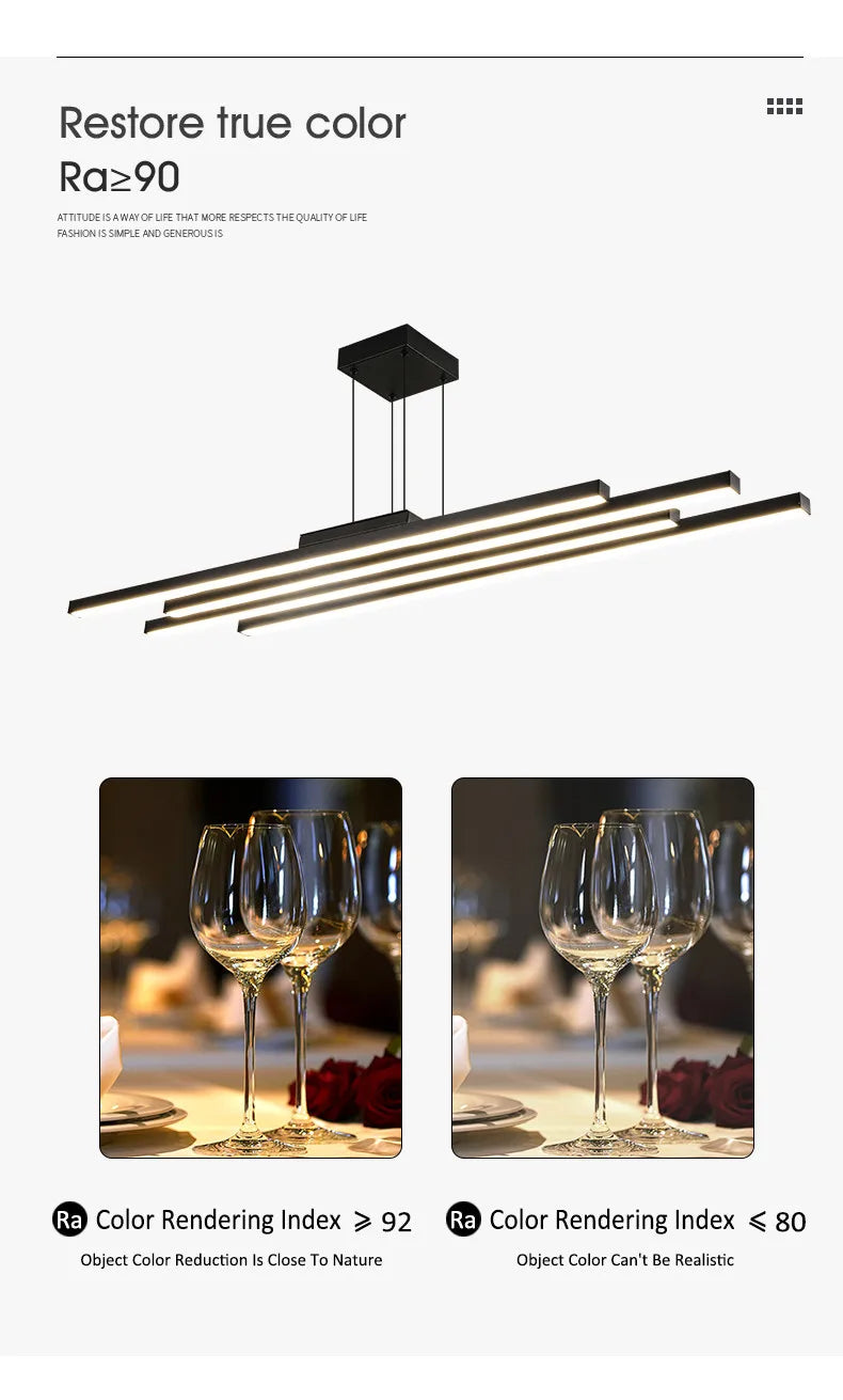 Living room chandelier modern minimalist atmosphere, minimalist light luxury main lamp Nordic lighting package living room lamp