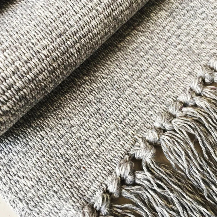 Retro Hand Woven Cotton Linen Carpet Tassel Bedside Rug Geometric Floor Mat Living Rooms Bedroom Home Decor 2 Sizes Optional