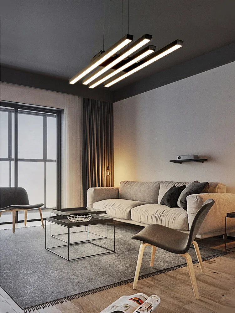 Living room chandelier modern minimalist atmosphere, minimalist light luxury main lamp Nordic lighting package living room lamp
