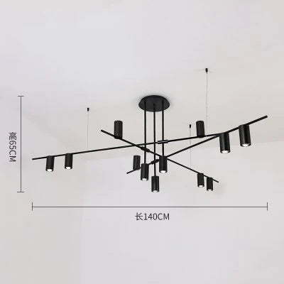 Scandinavian Post-modern wrought iron chandelier LED Creative Designer Tribes Chandelier Dining Room Coffee suspension luminaire