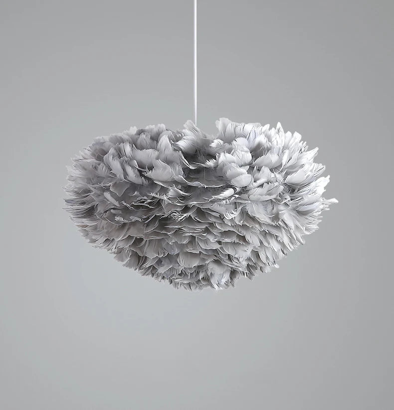 Feather Chandelier Modern Large Goose Feather Living Room Bedroom Feather Chandelier Warm and Fashionable Clothing Store Chandel
