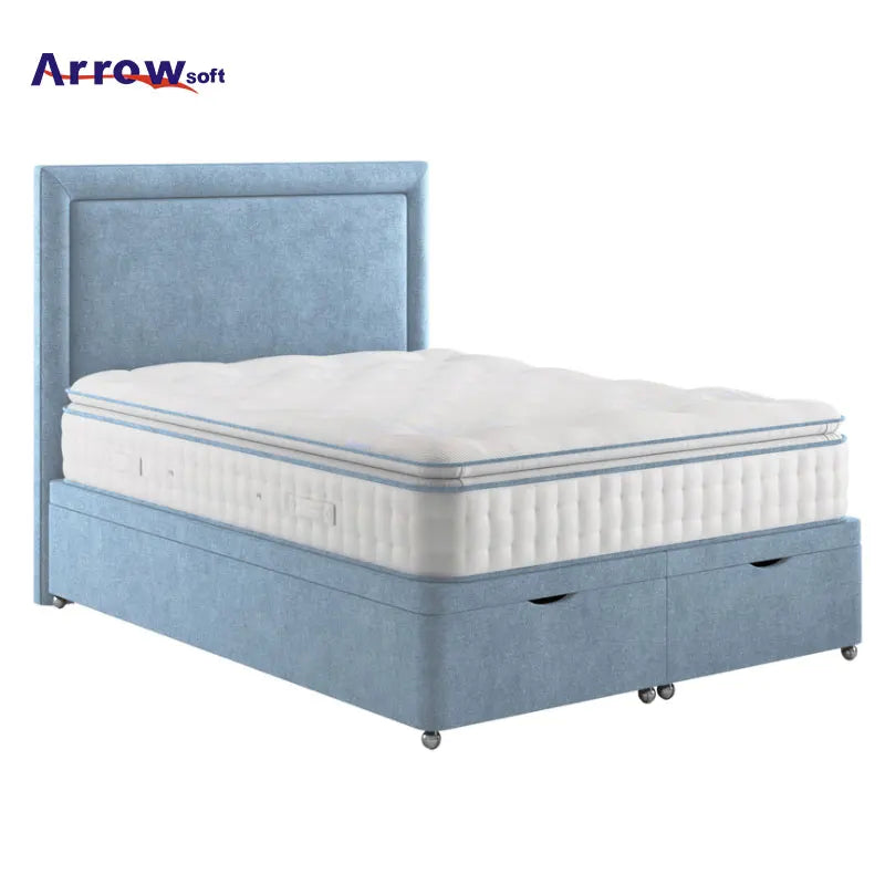 King or queen size gel memory natural latex foam silence and individual anti fatigue compress pocket spring mattress