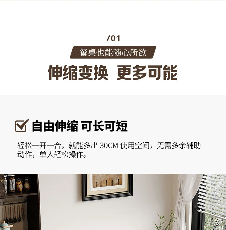 Cafe Table Living Room Dining Wooden Expandable Simple Island Luxury Kitchen Garden Home Furniture Mesas Comedor Craft Bar JGY