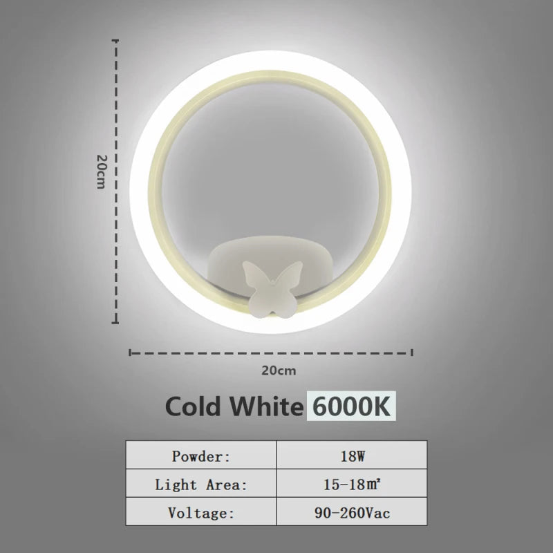 Nordic Modern led Wall Lamps Golden Bird 12w Decorati Bedside Indoor For Wall light Living Room Sofa Background Rotatable Sconce