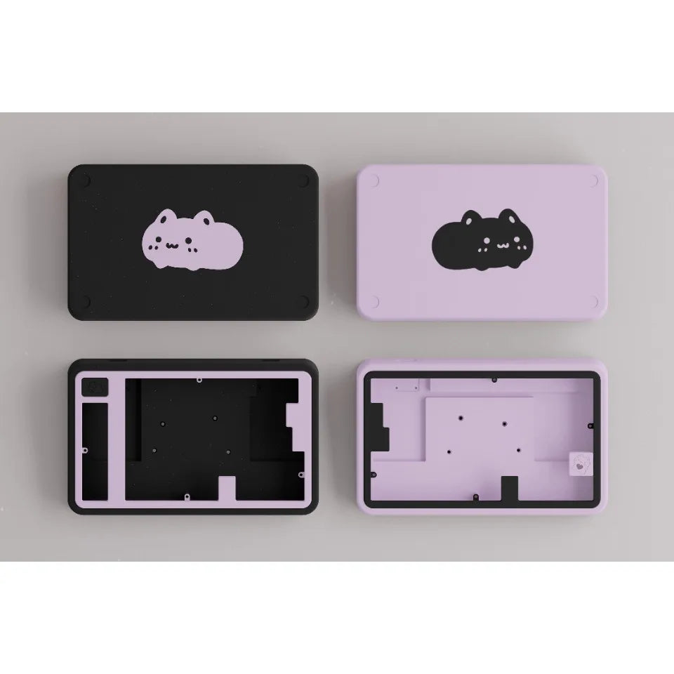 Cute Cat Split Mechanical Keyboard Kit Wireless Tri-mode GASKET Hot-Swap RGB Ergonomic Custom Aluminum Split Gaming Keyboard