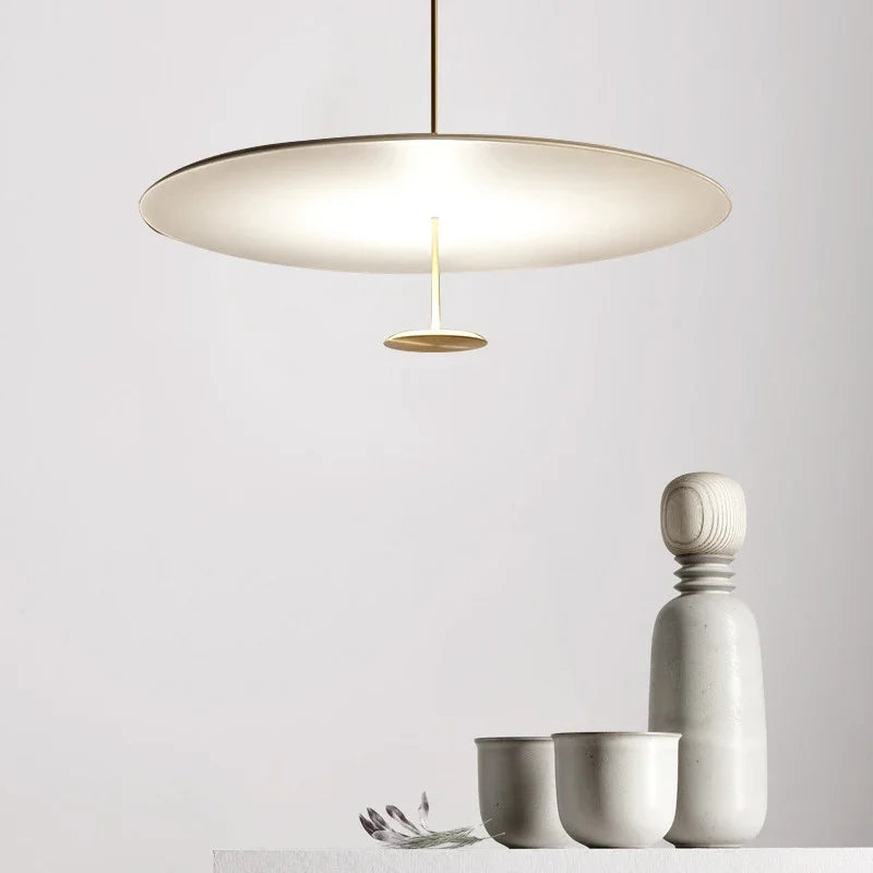 Minimalist Pendant Lights Gold Black Suspension Luminaire Hanging Lamp for Living Room Ring Lights
