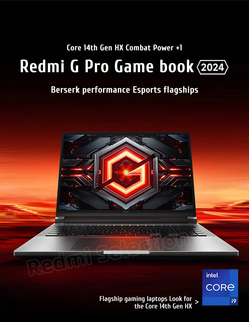 Xiaomi Redmi G Pro Gaming laptop 2024 Core i9-14900HX/i7-14650HX RTX 4060 RAM 16GB/32GB DDR5 1TB SSD 16-inch 240Hz Screen PC