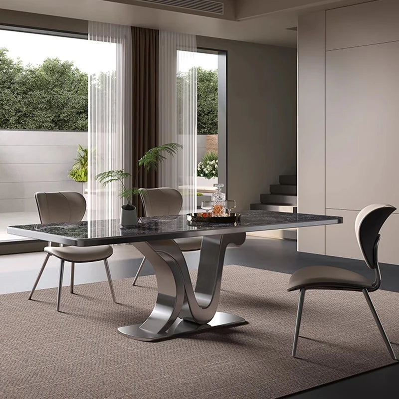 Kitchen Luxury Dining Table Modern Study Large Industrial Bar Living Room Home Furniture Mesas De Comedor Extended Garden JGY