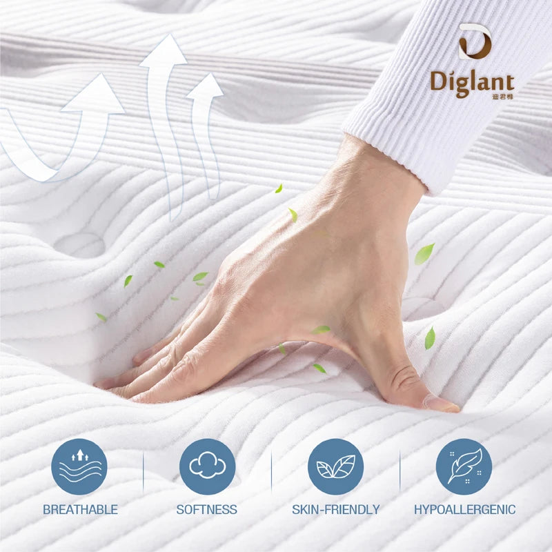 Hybrid Mattress 14 Inch Memory Foam Pocketing Spring Mattress