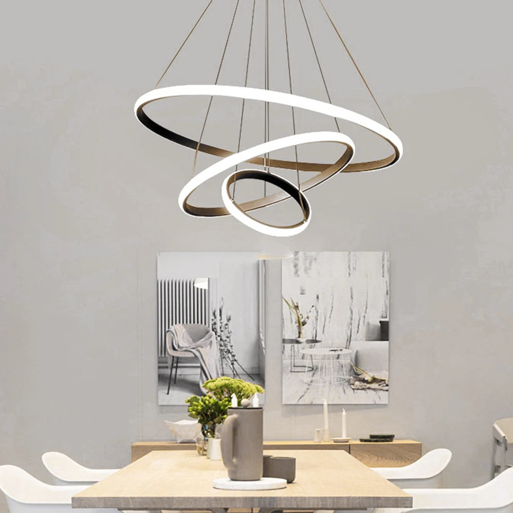 Modern Ceiling Chandelier Lighting Adjustable LED Pendant Chandelier High Brightness Ceiling Lamp for Living Room Bedroom
