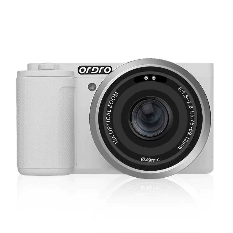 ORDRO G730 Vlog Digital Compact Camera 4K 60FPS IR Night Vision 12X Optical Zoom Auto Manual Focus Video Camcorder Photography