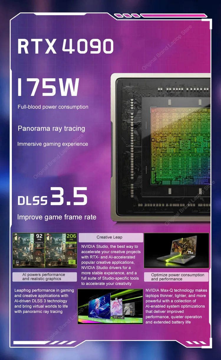 2024 MSI Raider A18 HX Gaming Laptop 18 Inch 2.5K QHD 240Hz IPS Screen Notebook AMD Ryzen R9-7945HX 32GB 2TB RTX4090 Netbook PC
