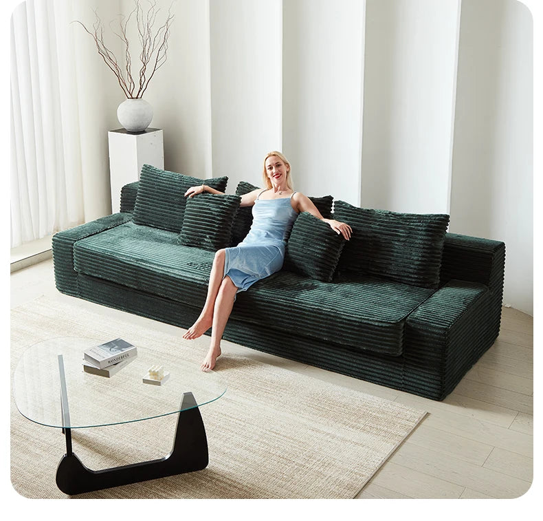 Designer Living Room Couch Bed Fabric Modern Foldable 2025 Boneless Sofa Puffs Vacuum Sleeper Woonkamerbanken Furniture Home