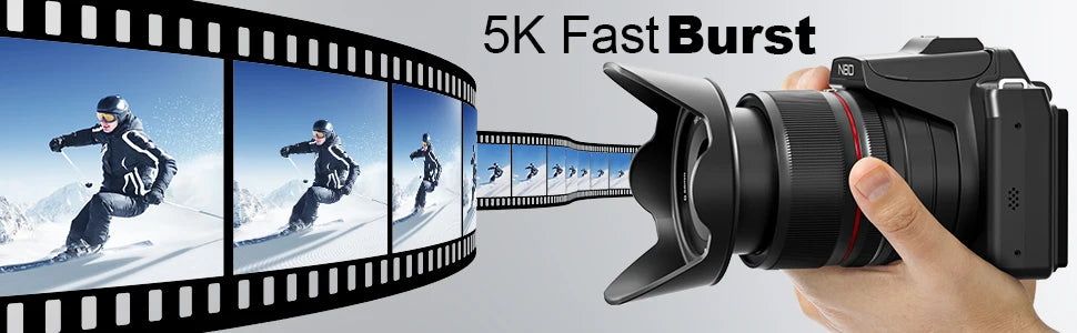 NBD 5K Digital Cameras For Photography, 16X Optical Zoom Camera With WiFi & App Control,64MP Vlogging Camera With 3-inch Screen