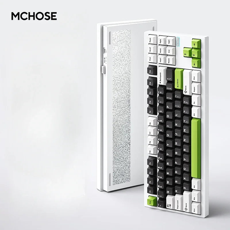 MCHOSE GX87V2 Mechanical Keyboard Wireless Tri-mode Hot-Swap GASKET RGB Quick Release Custom CNC Aluminum Office Gaming Keyboard