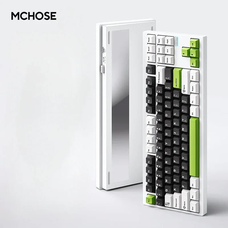 MCHOSE GX87V2 Mechanical Keyboard Wireless Tri-mode Hot-Swap GASKET RGB Quick Release Custom CNC Aluminum Office Gaming Keyboard