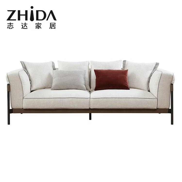 Custom Good Quality White Fabric Sectionals Sofas Living Room Furniture For Sale