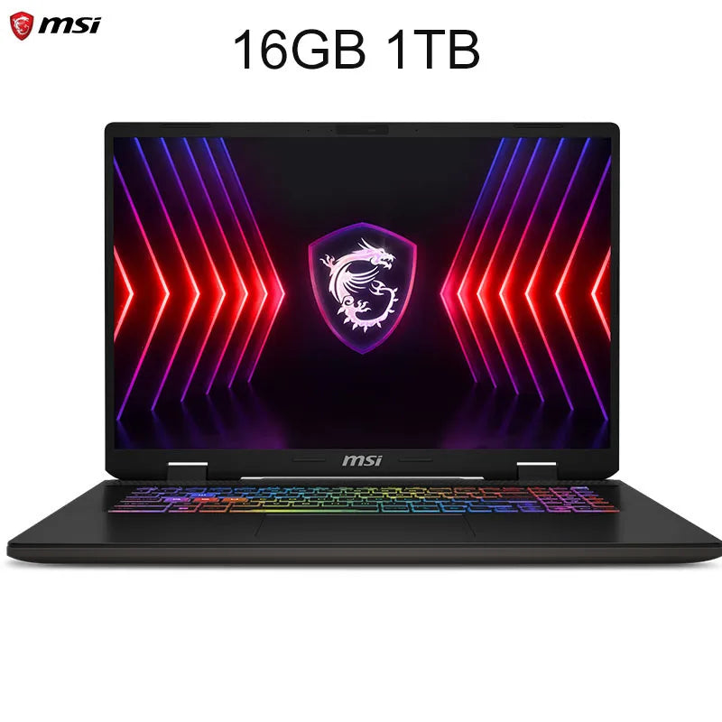 2024 MSI Sword 16 HX Laptop 16 Inch 2.5K QHD 240Hz IPS Screen Notebook i7-14700HX 16GB 1TB SSD RTX4060 Gaming Netbook Computer