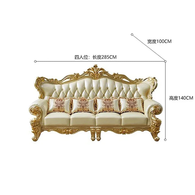 Large Filler Golden Sofas Wood Design Reclining Designer Luxury Couch Lounges Modular Nordic Canape Salon Furniture Home