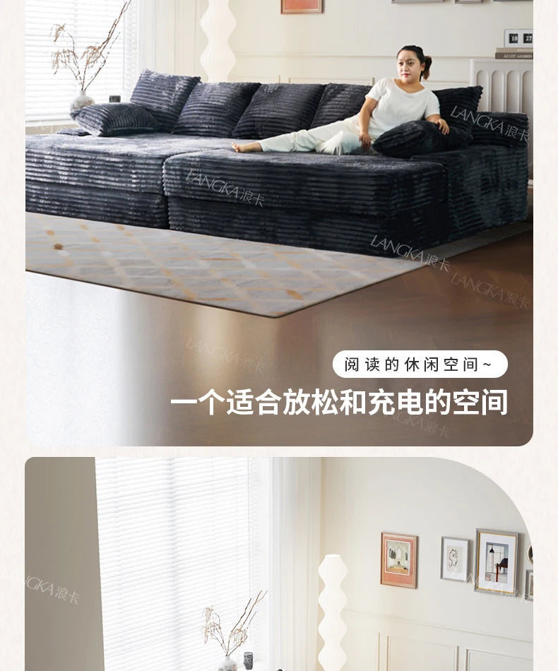 Bed Luxury European Sofa Armrest Adults Villa Floor Vacuum Compressed Couch Living Room Recliner Divano Sottovuoto Furniture