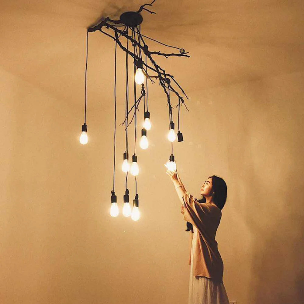 DIY Spider Chandelier Industrial Pendant Lights E27 Modern Ceiling Hanging Lamp Dinning Living Room Courtyard Lighting Fixture