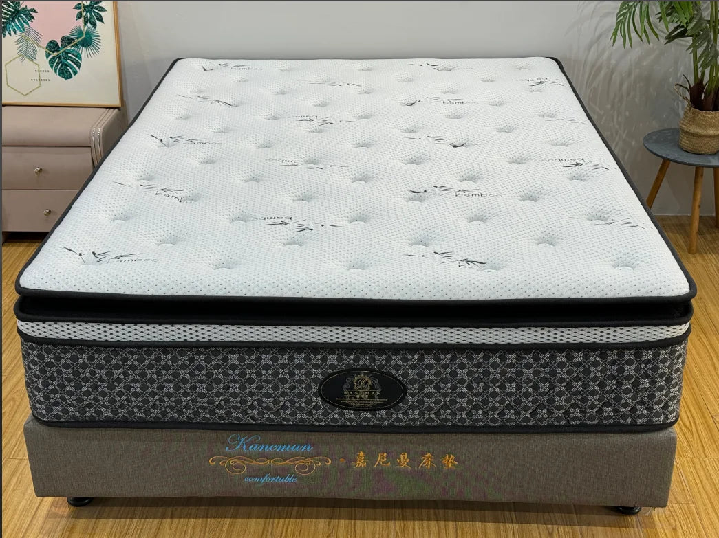 Import Luxury Hotel Queen king Size Custom Mattress 35cm Compress Memory Foam the Best Pocket Spring Mattress From Supplier