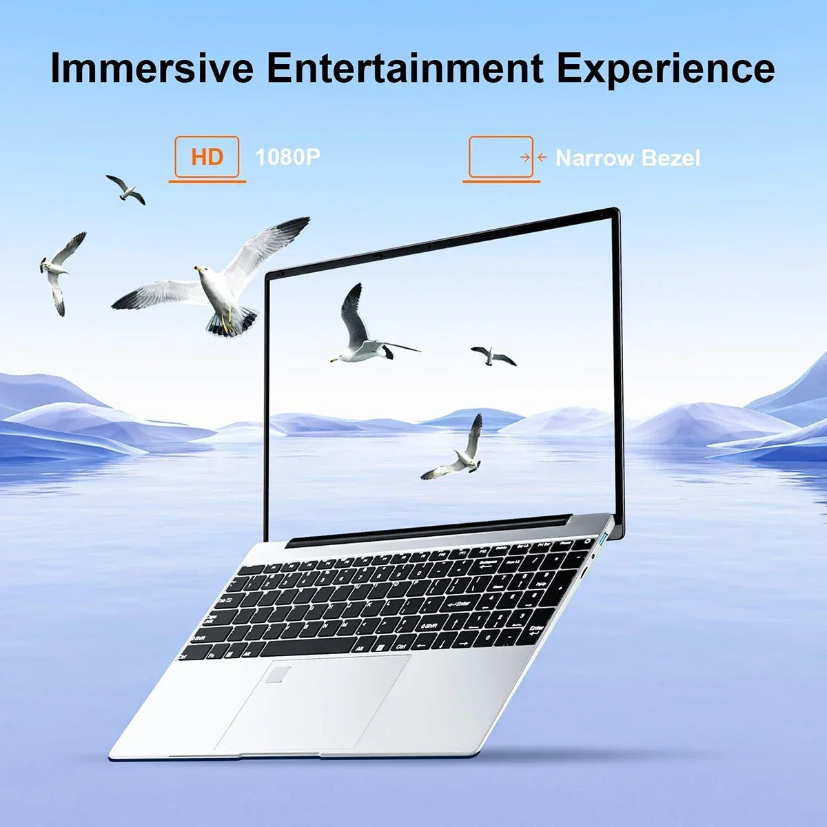 2025 Laptop 15.6 Inch 32GB Ram DDR4 2048GB SSD Windows 11 Notebook Pc Gamer Intel N5095 Office Computer WIFI Backlit Fingerprint