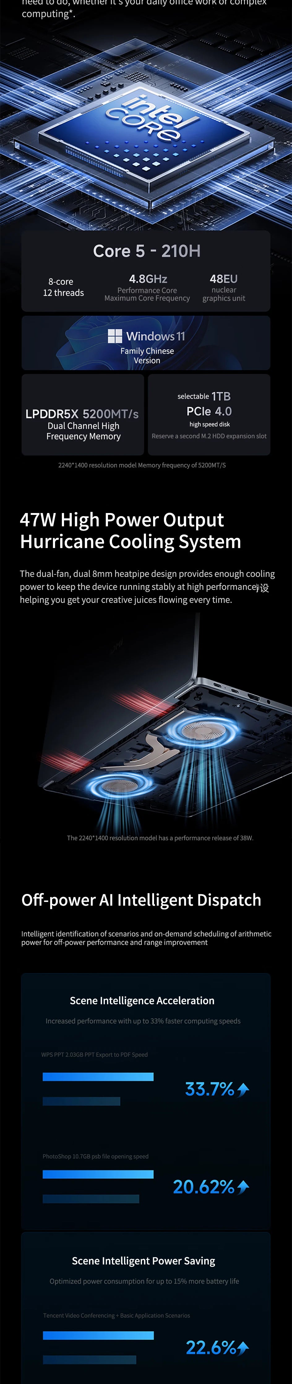 Xiaomi Laptop REDMI Book 14 2025 14" 2.2K Screen Dolby VISION ATMOS Xiaomi Hyper OS Connect New Intel Core 5-210H Notebook PC