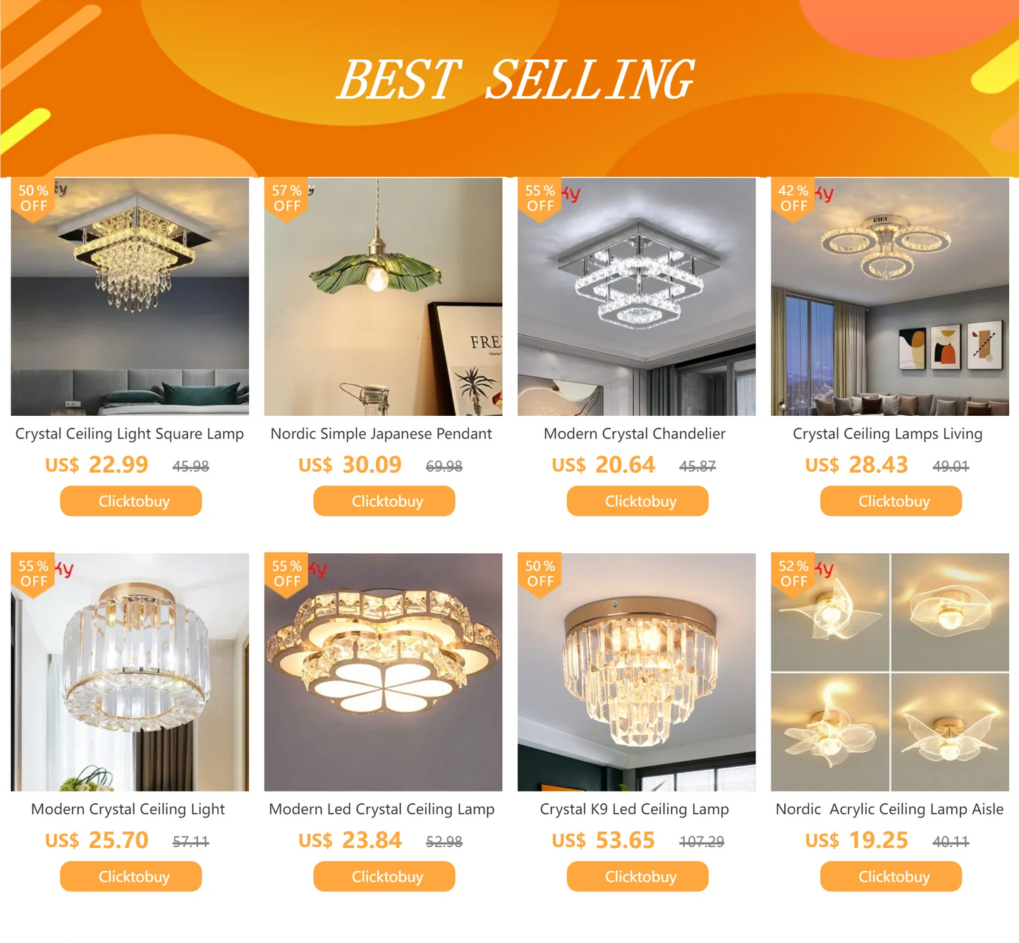 K9 Crystal Pendant Light Indoor Dining Room Nordic Modern Ceiling Chandelier for Bedroom Decoration Led Adjust Lighting Fixtures