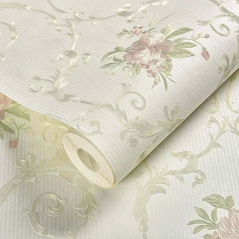 Floral Wallpaper Self-adhesive Warm Girl Bedroom 3d Thickening Wall Decoration Stickers Living Room Restaurant Sofa Background