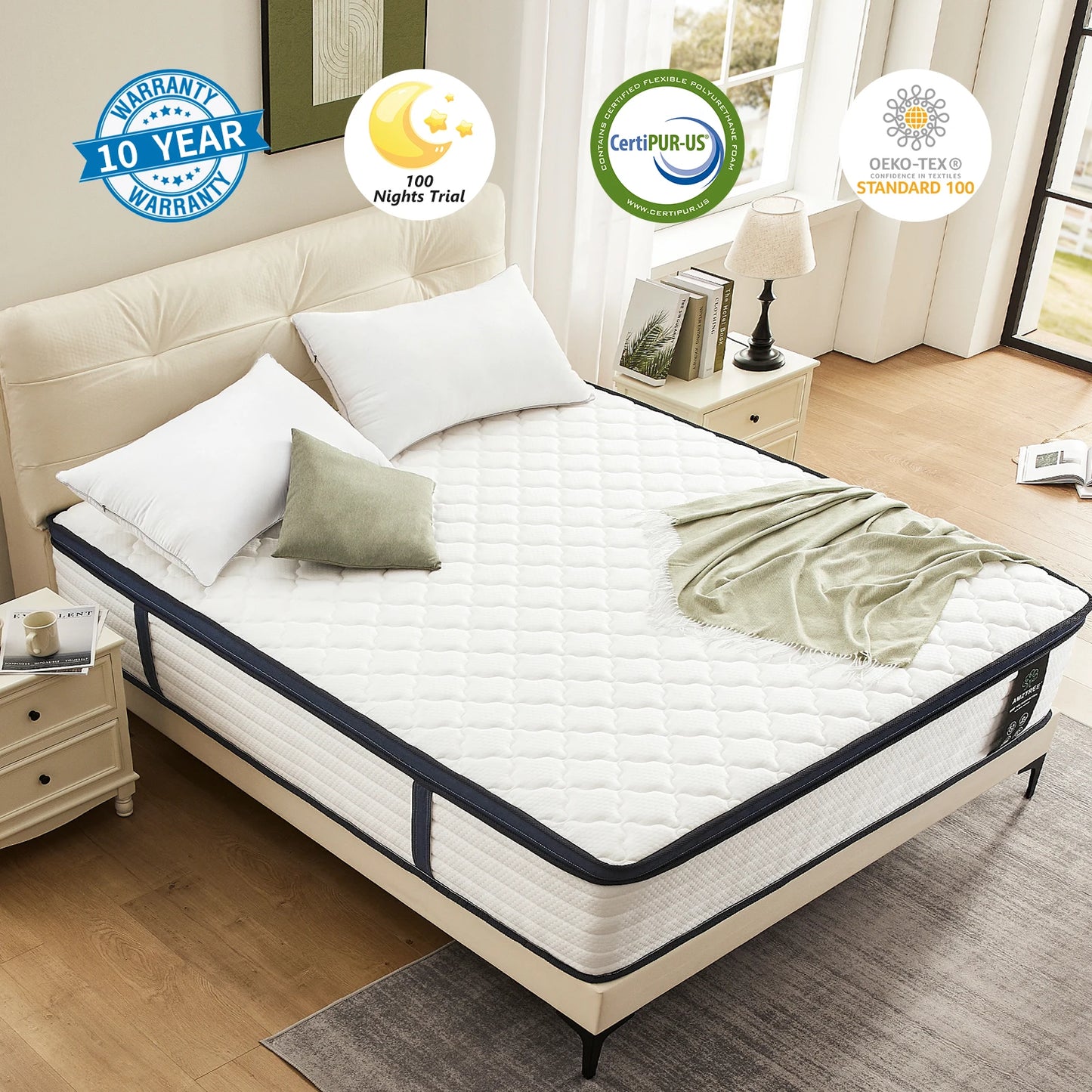 Standard Mattress Hotel Mattress Pocket Spring Mattress Soft and Comfortable Memory Foam Matelas