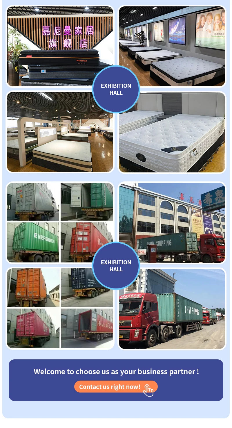 Import Luxury Hotel Queen king Size Custom Mattress 35cm Compress Memory Foam the Best Pocket Spring Mattress From Supplier