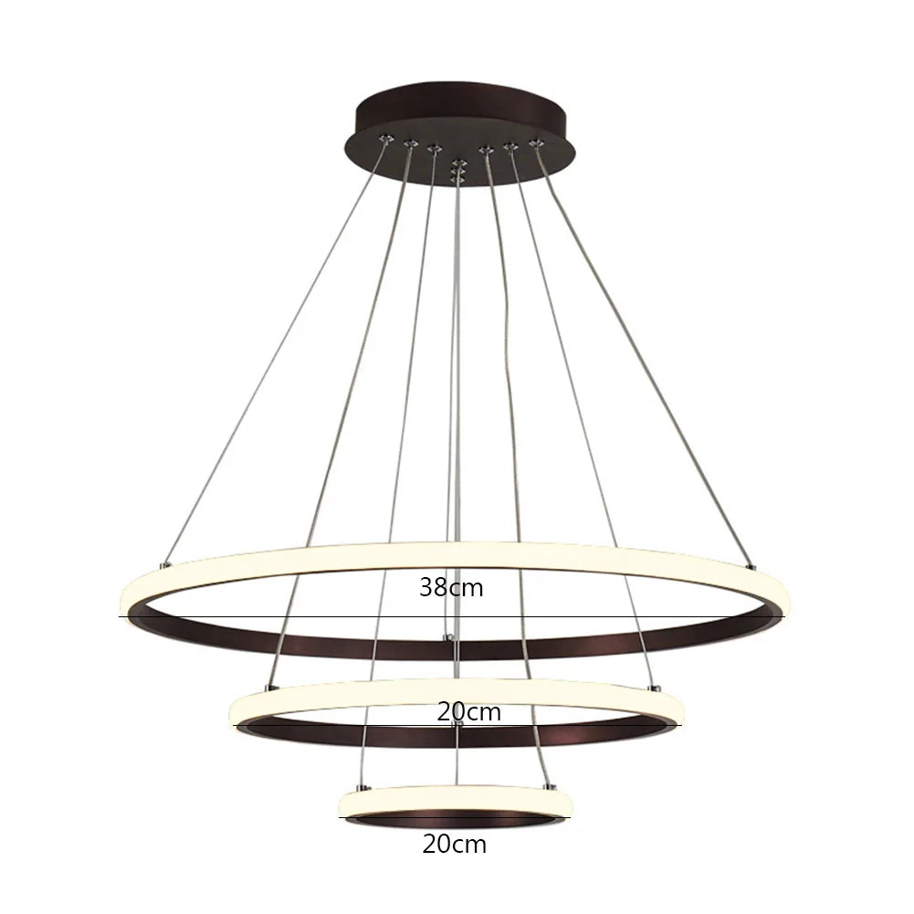 Modern Ceiling Chandelier Lighting Adjustable LED Pendant Chandelier High Brightness Ceiling Lamp for Living Room Bedroom