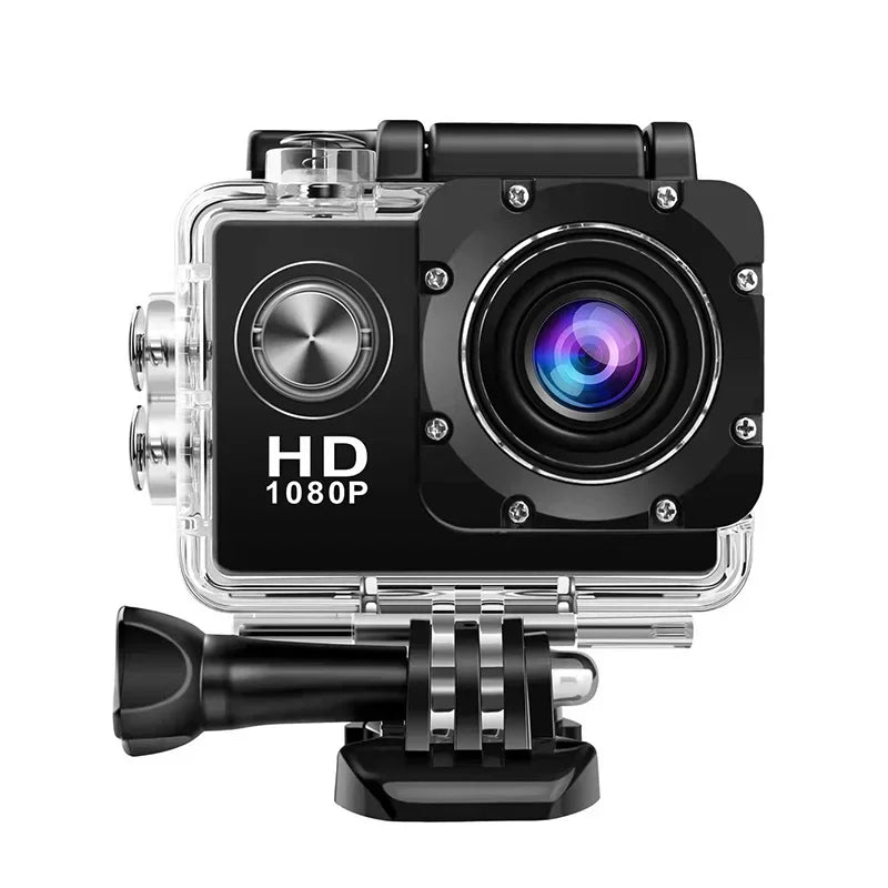 Portable Action Cameras Waterproof Camera with Remote Control Outdoor Cycling Record HD Digital Cameras Photography Camera